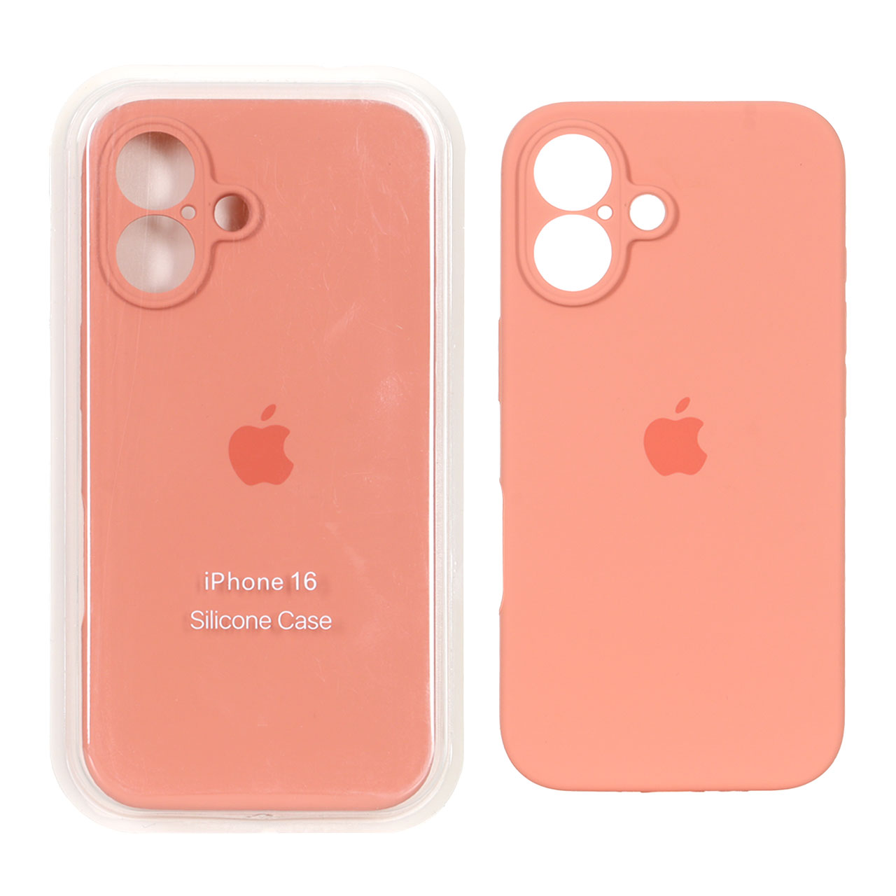 قاب سیلیکونی پاک کنی محافظ لنزدار اورجینال Apple iPhone 16 - گلبهی کد 1 (پک اصلی)